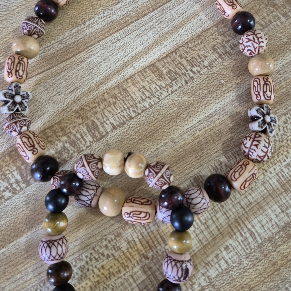 Handcrafted Mens Tibeton Neclace/Braclet Set! - Picture 2 of 7